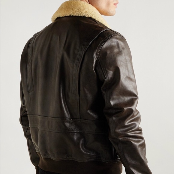 !SOLD! Belstaff Fur Collar Aviator Leather Jacket - Picture 6 of 15
